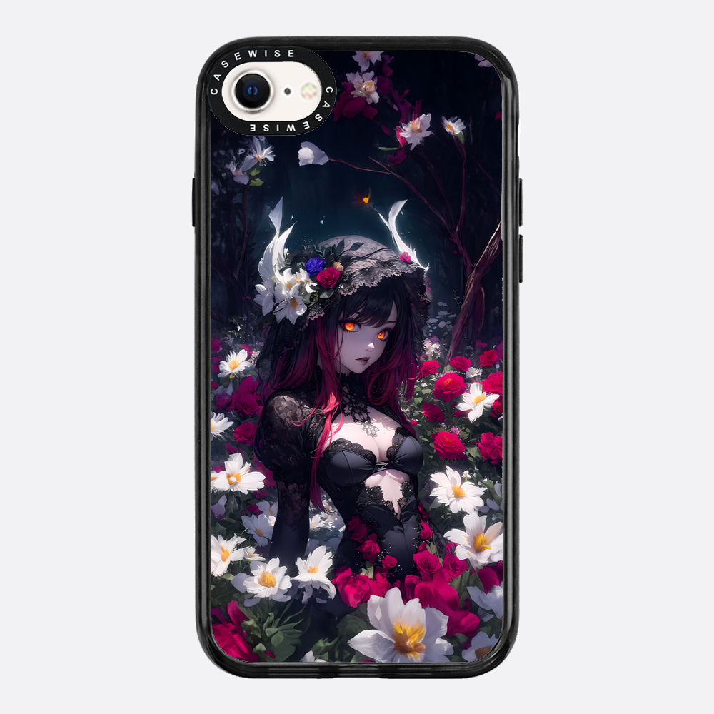Floral Gothic Anime Girl - Etui