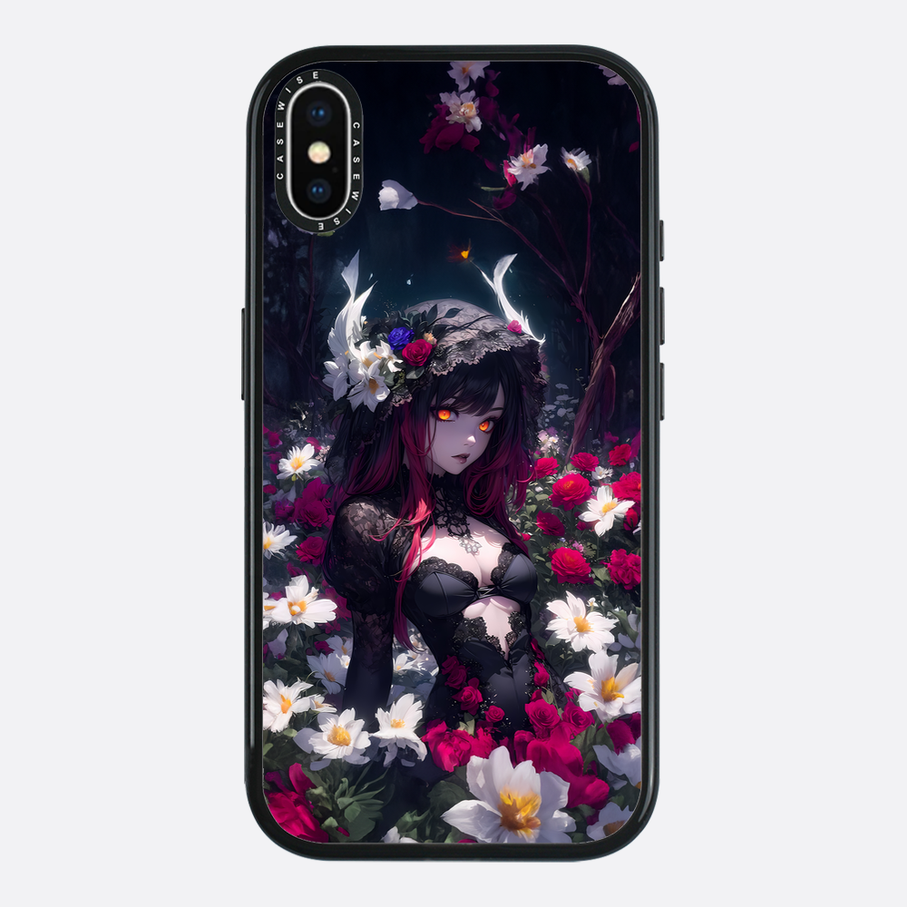 Floral Gothic Anime Girl - Etui