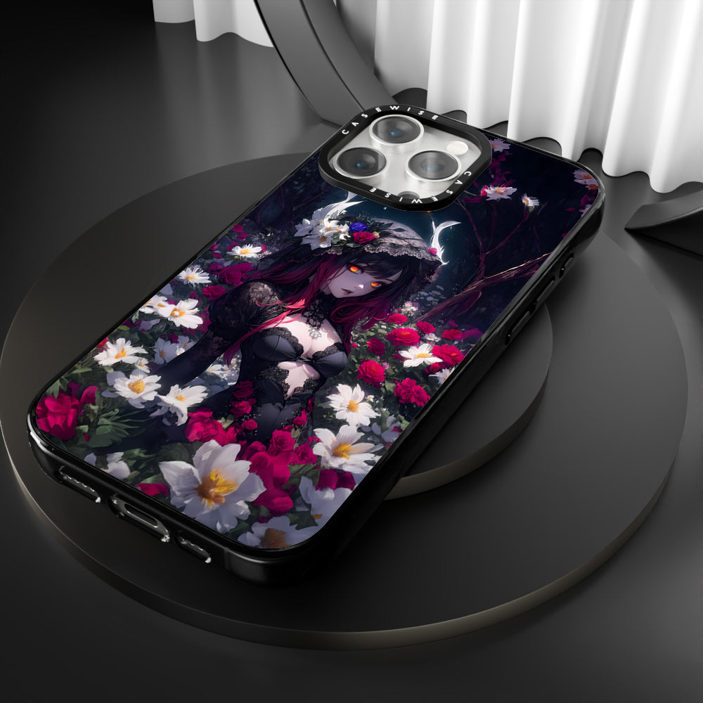 Floral Gothic Anime Girl - Etui