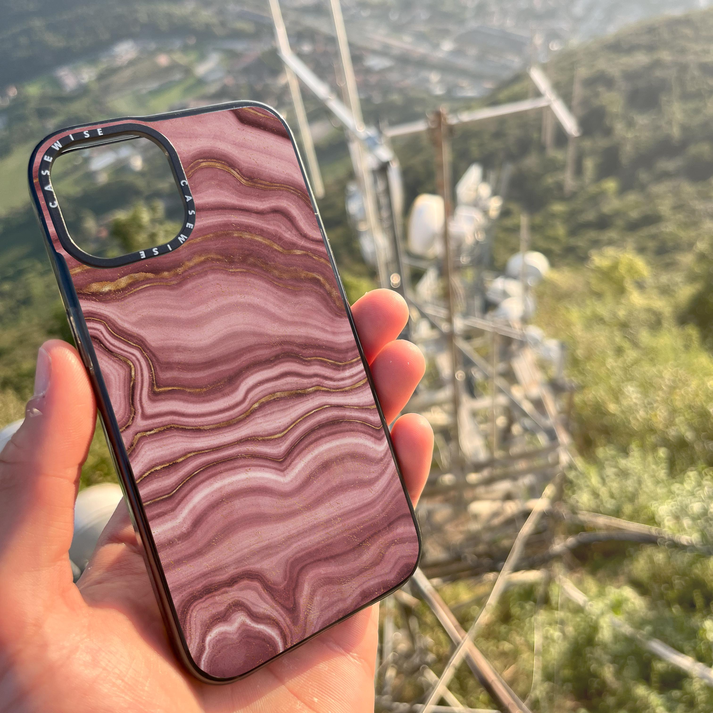 Pink Agate Texture 01 - Etui