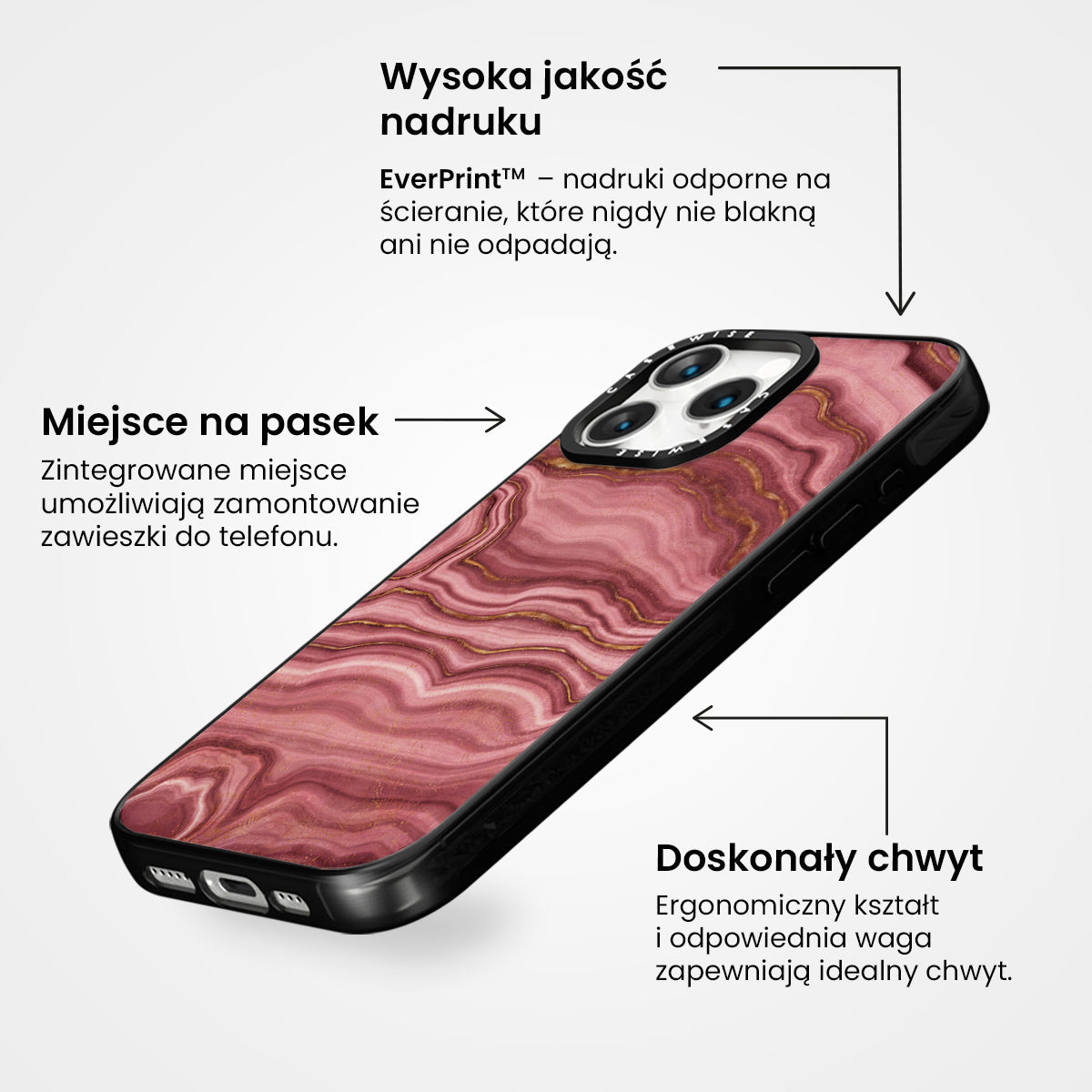 Pink Agate Texture 01 - Etui