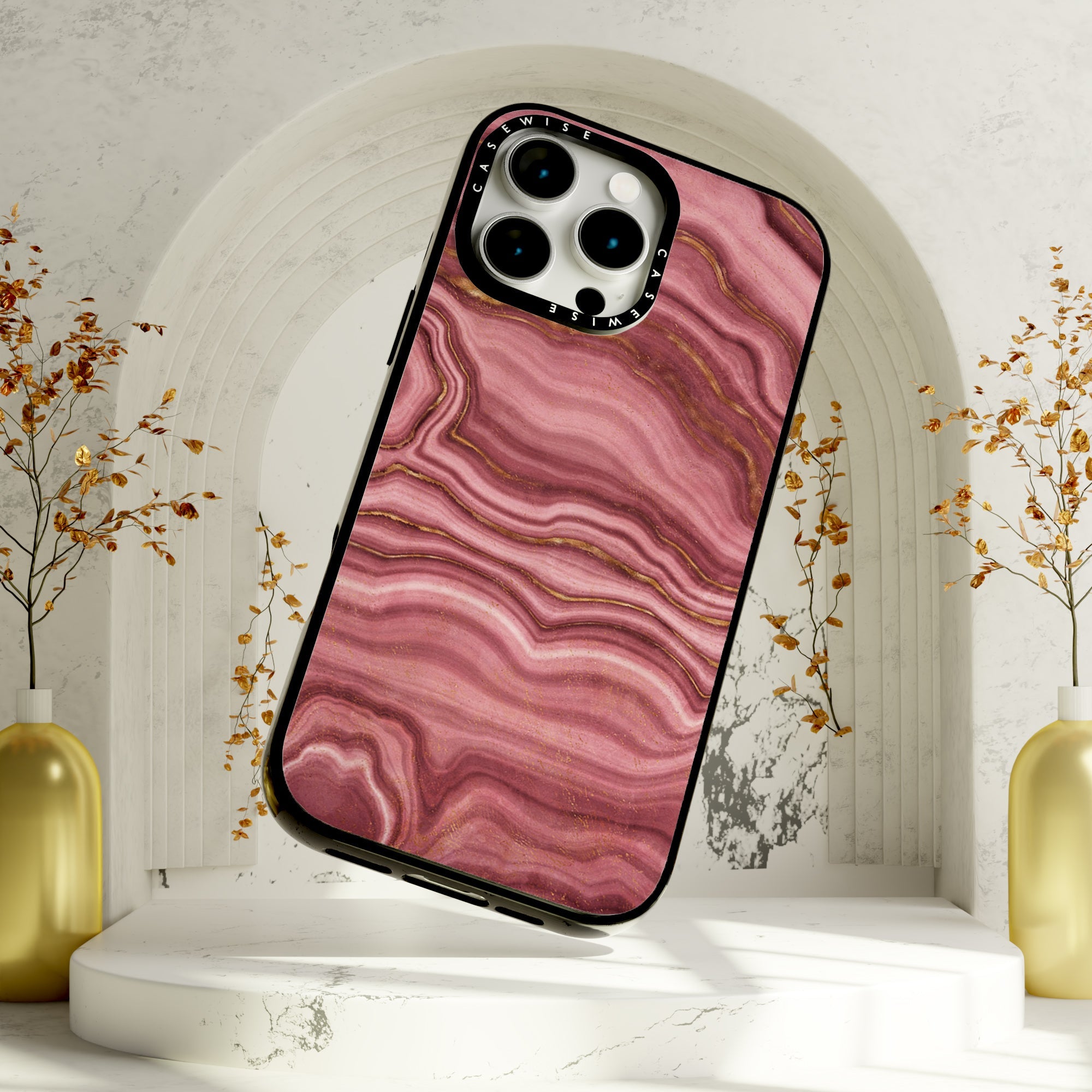 Pink Agate Texture 01 - Etui