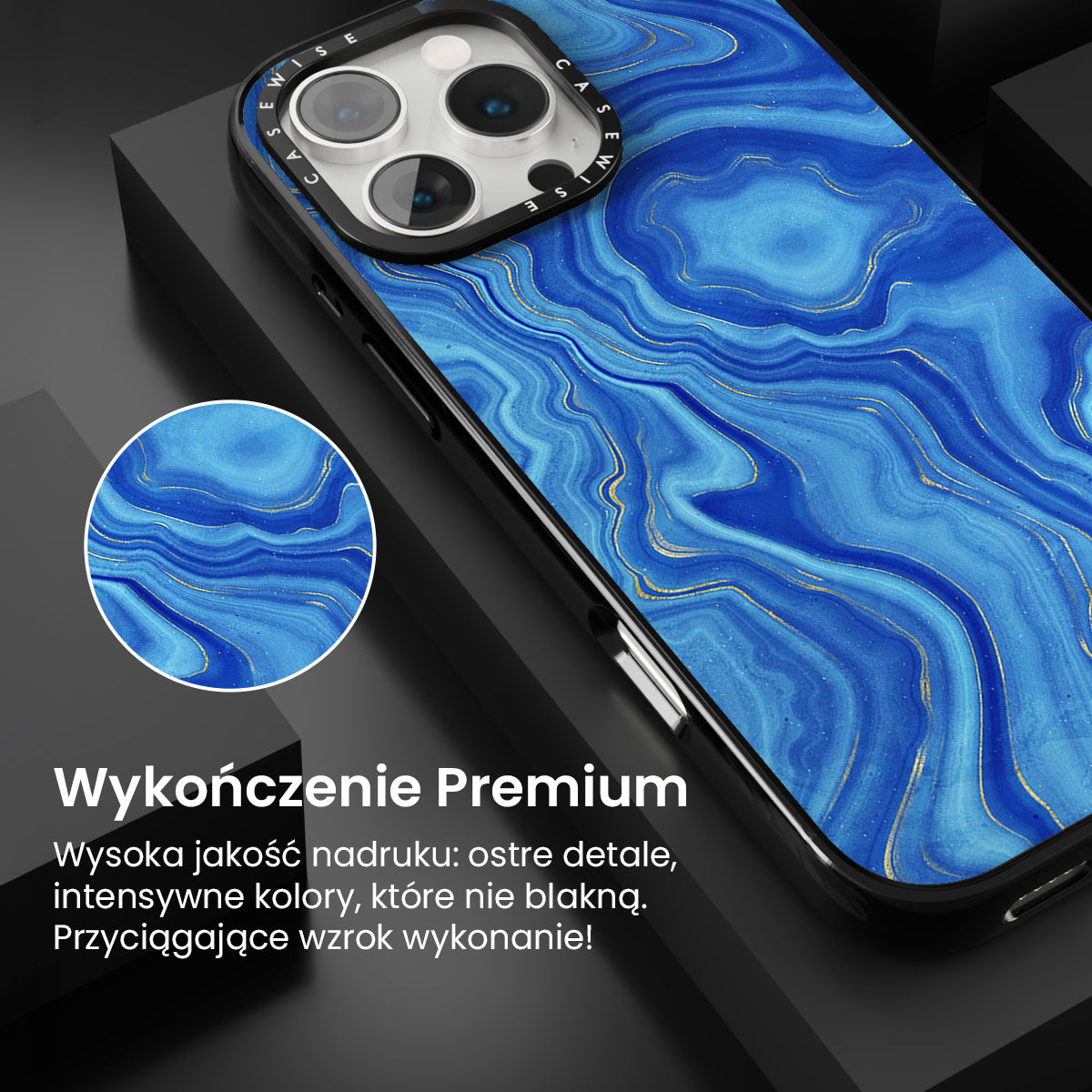 Blue Agate Texture 01 - Etui