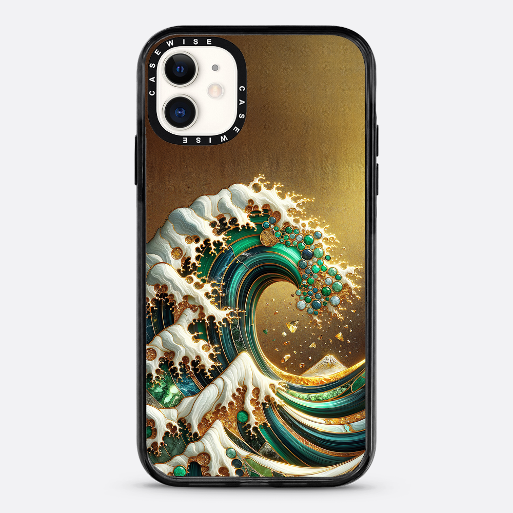 Gold Great Wave Abstract - Etui