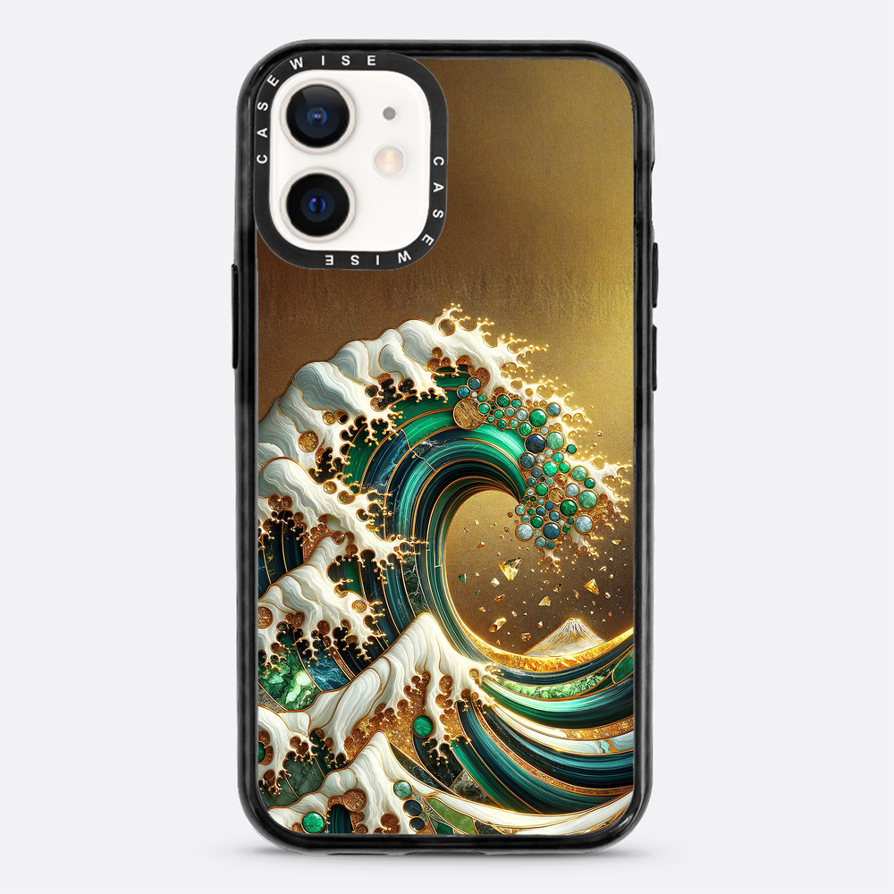 Gold Great Wave Abstract - Etui
