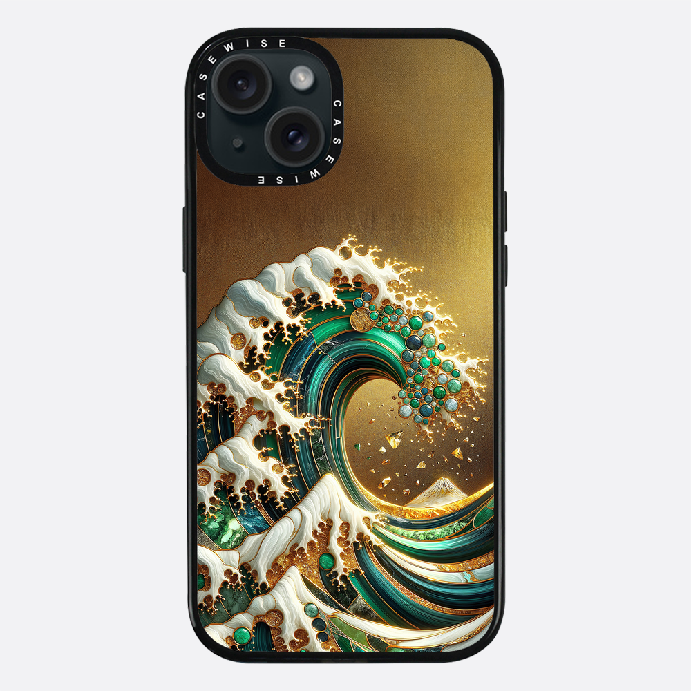 Gold Great Wave Abstract - Etui
