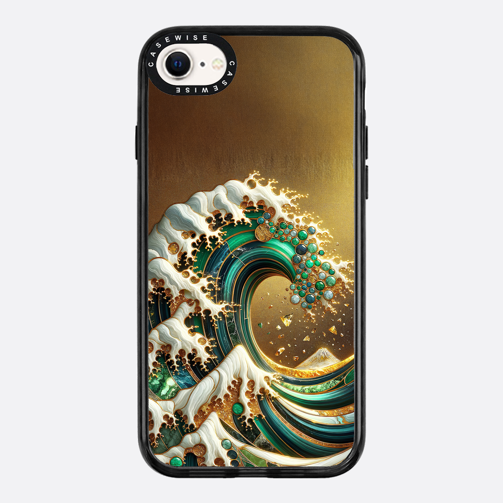 Gold Great Wave Abstract - Etui