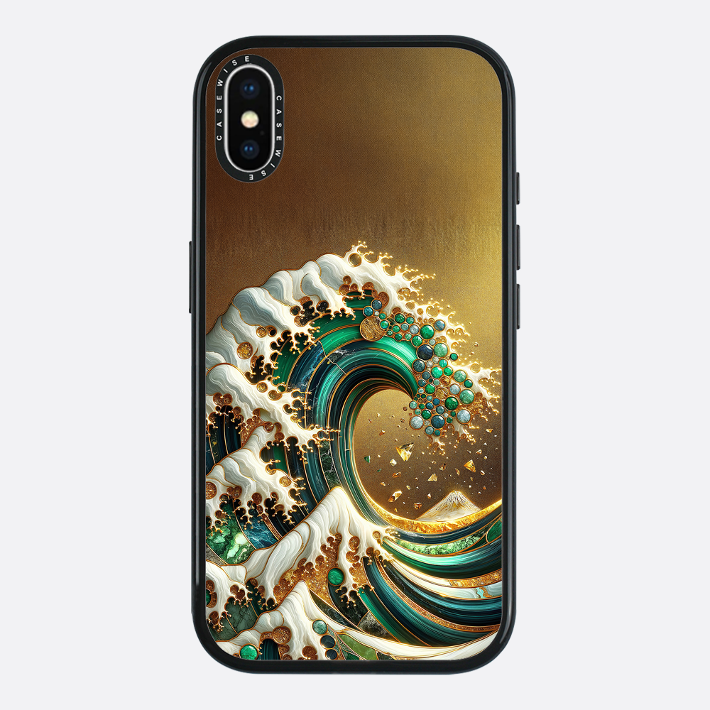 Gold Great Wave Abstract - Etui