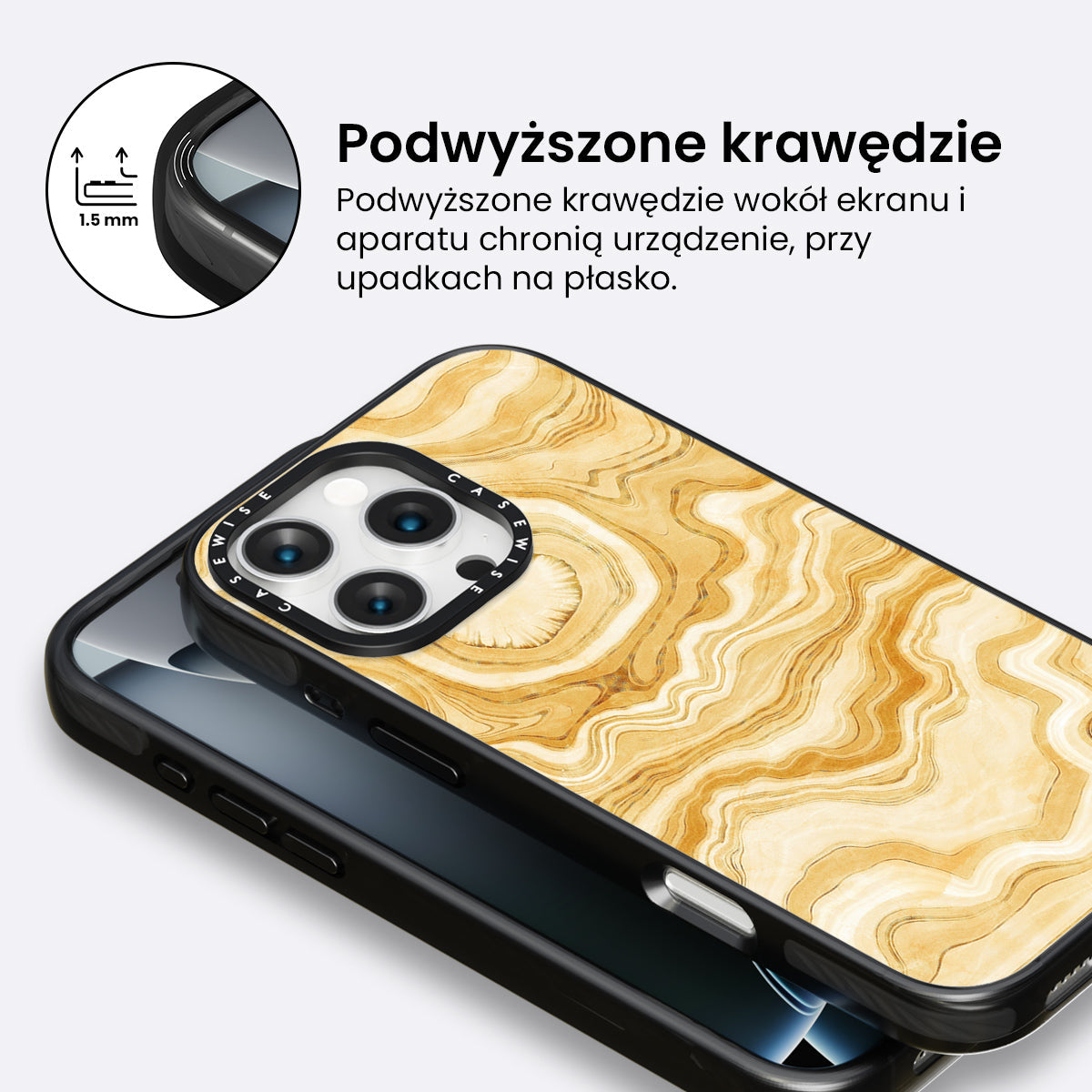 Golden Agate Texture 10 - Etui