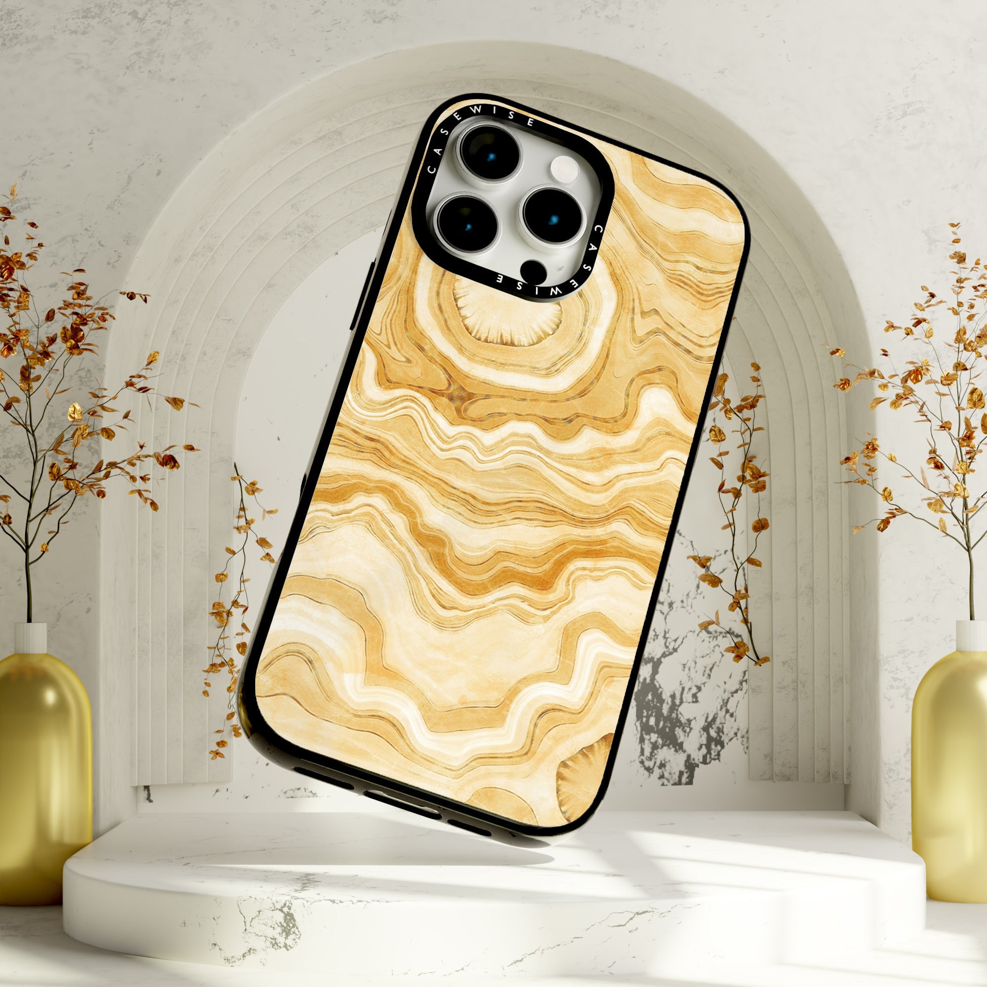 Golden Agate Texture 10 - Etui