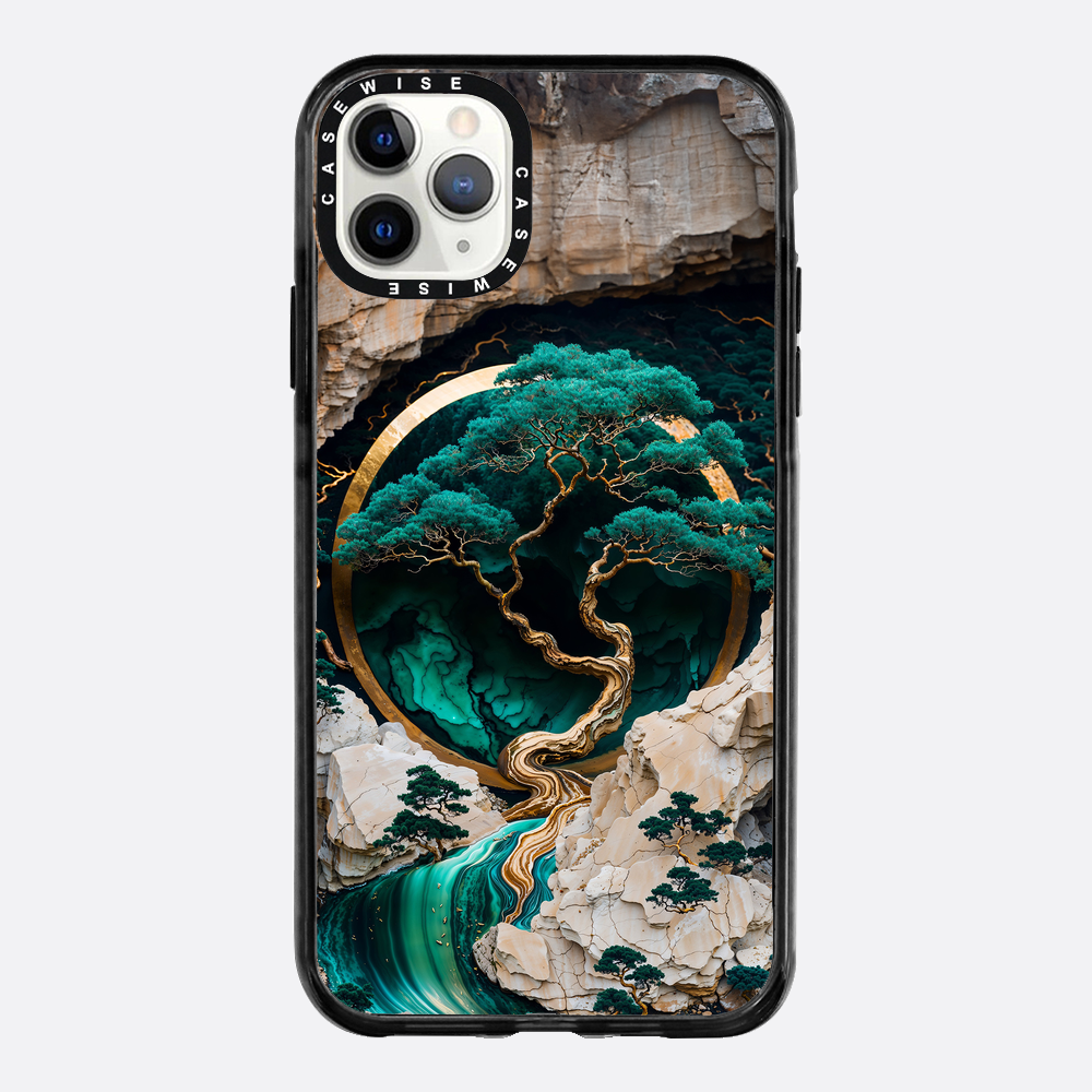 Mountain Tree Kintsugi Art - Etui