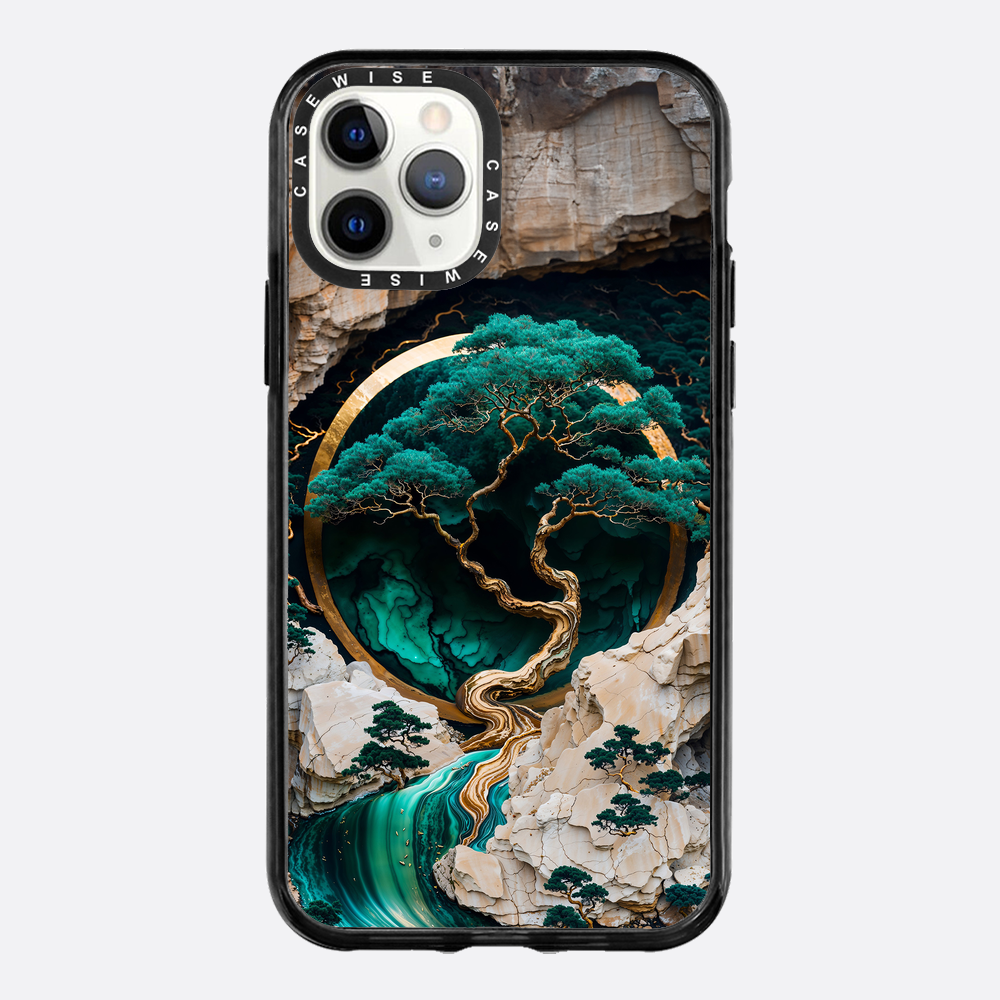 Mountain Tree Kintsugi Art - Etui