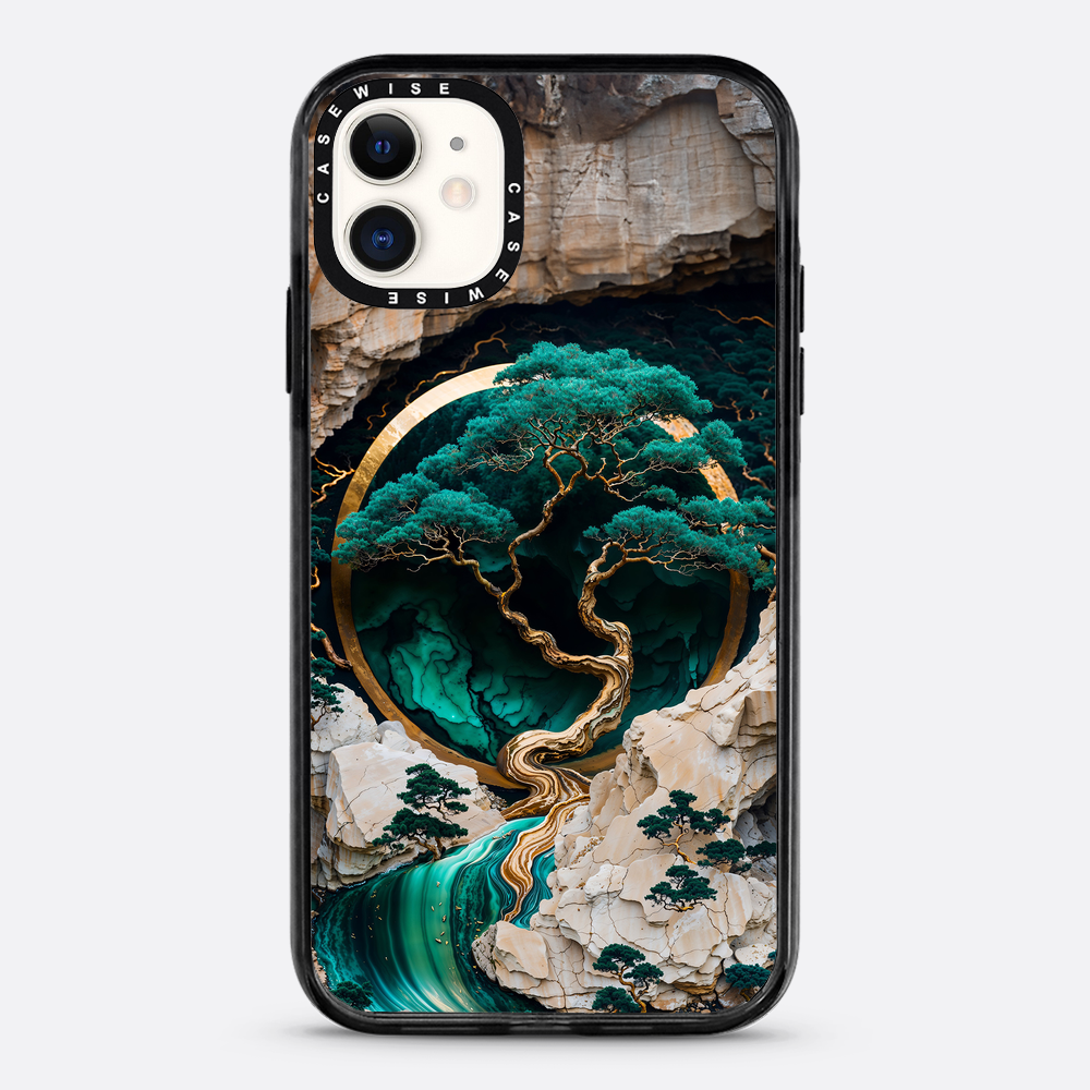 Mountain Tree Kintsugi Art - Etui