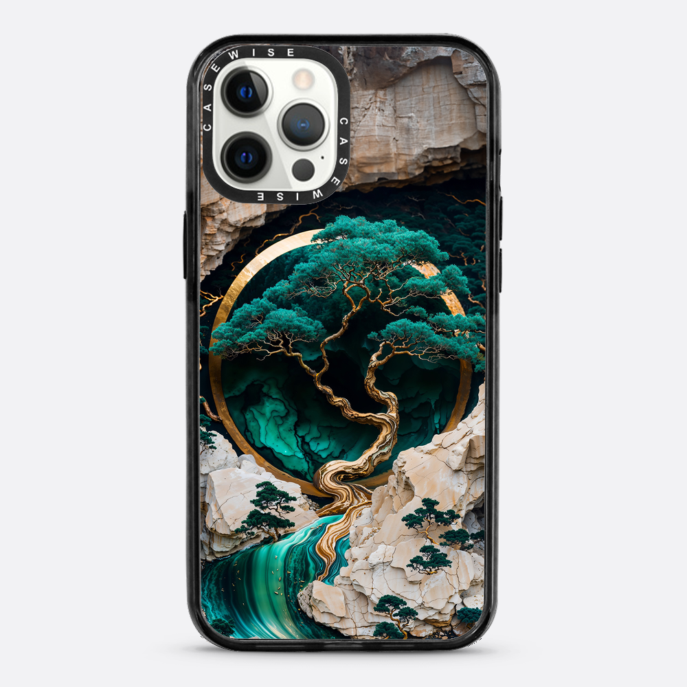 Mountain Tree Kintsugi Art - Etui