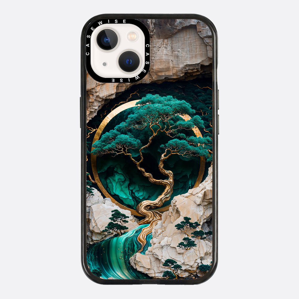 Mountain Tree Kintsugi Art - Etui