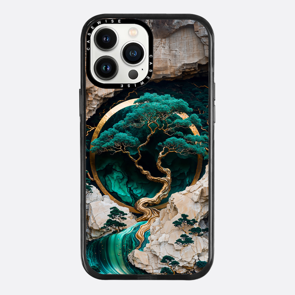Mountain Tree Kintsugi Art - Etui
