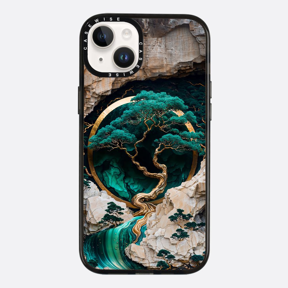 Mountain Tree Kintsugi Art - Etui