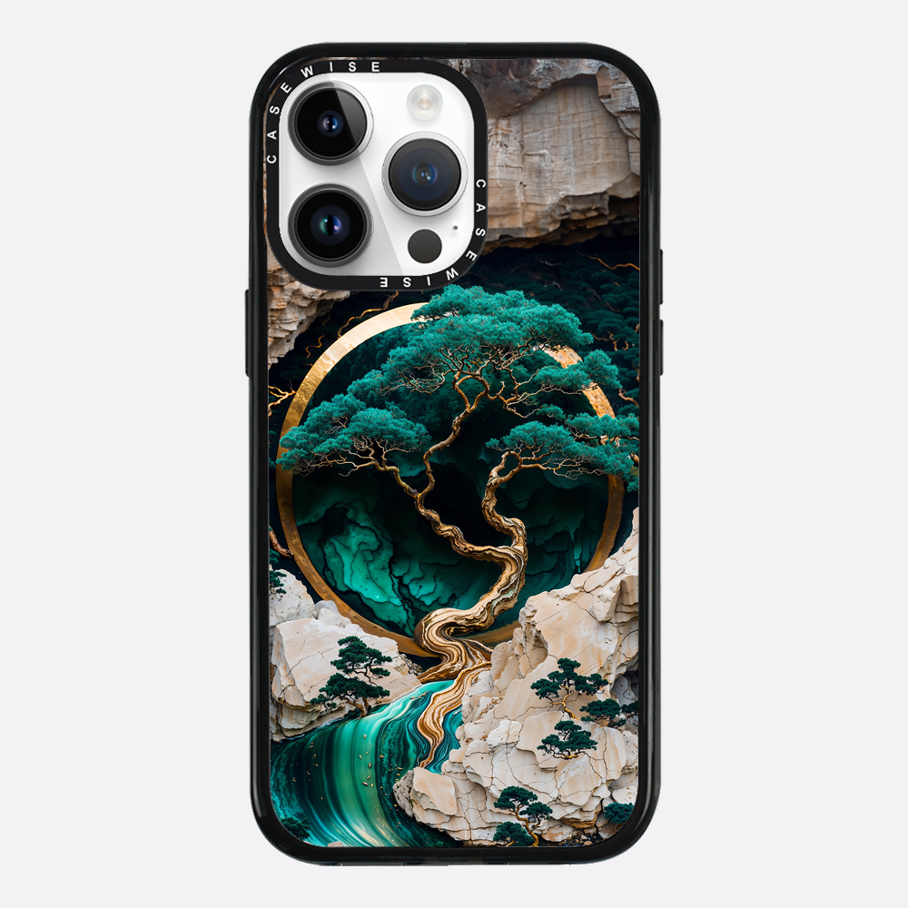 Mountain Tree Kintsugi Art - Etui