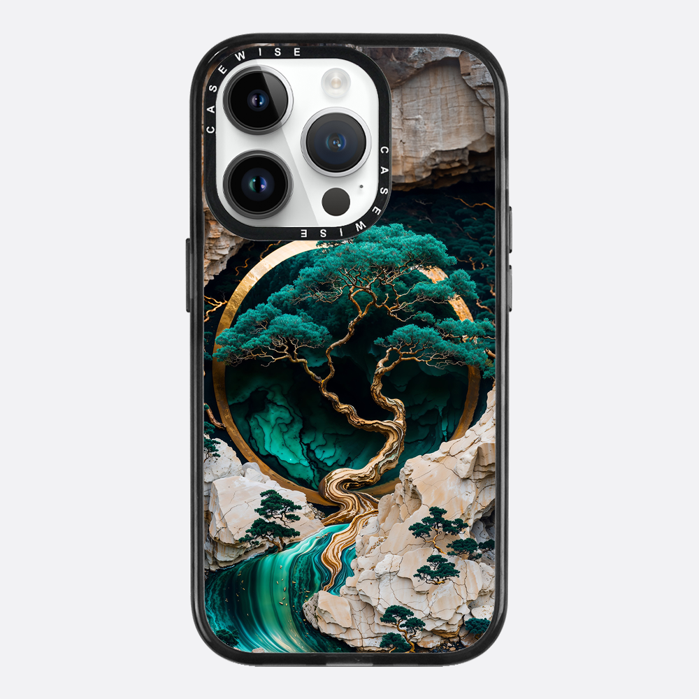 Mountain Tree Kintsugi Art - Etui