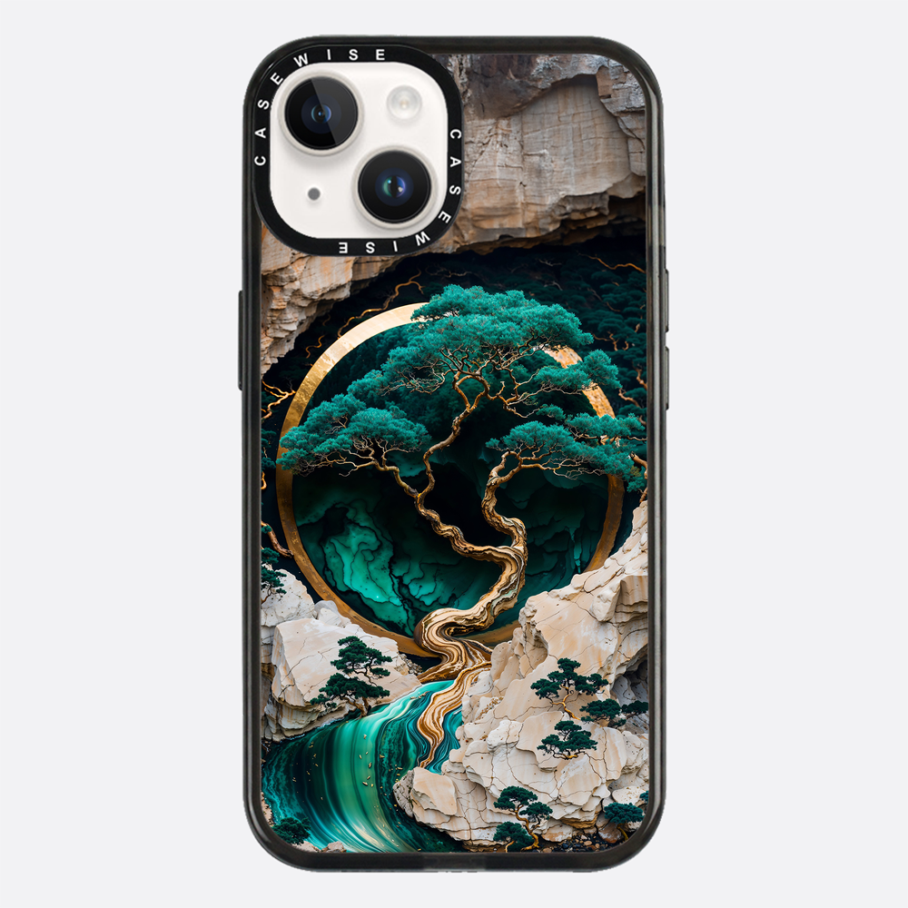 Mountain Tree Kintsugi Art - Etui