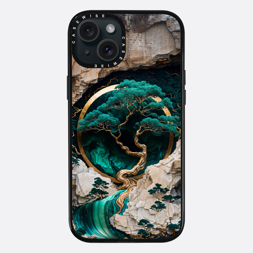 Mountain Tree Kintsugi Art - Etui