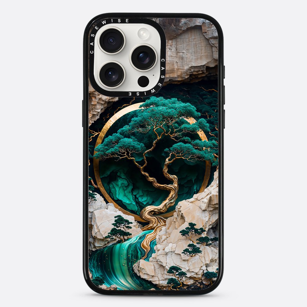 Mountain Tree Kintsugi Art - Etui