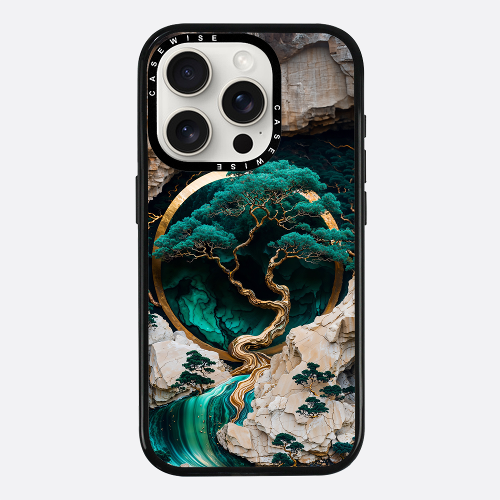 Mountain Tree Kintsugi Art - Etui