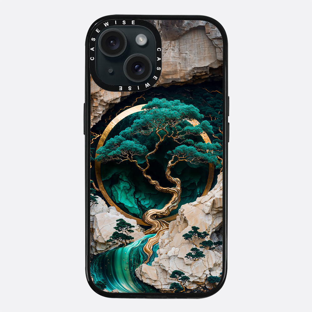 Mountain Tree Kintsugi Art - Etui