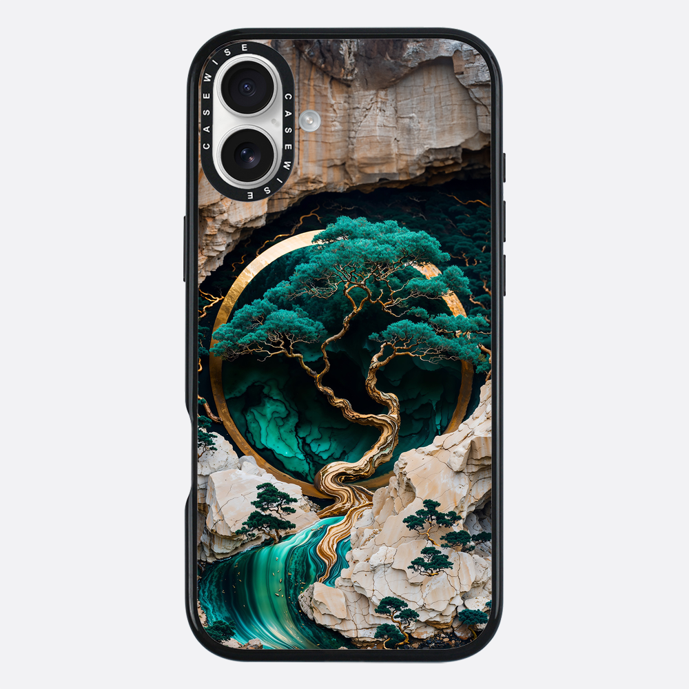 Mountain Tree Kintsugi Art - Etui