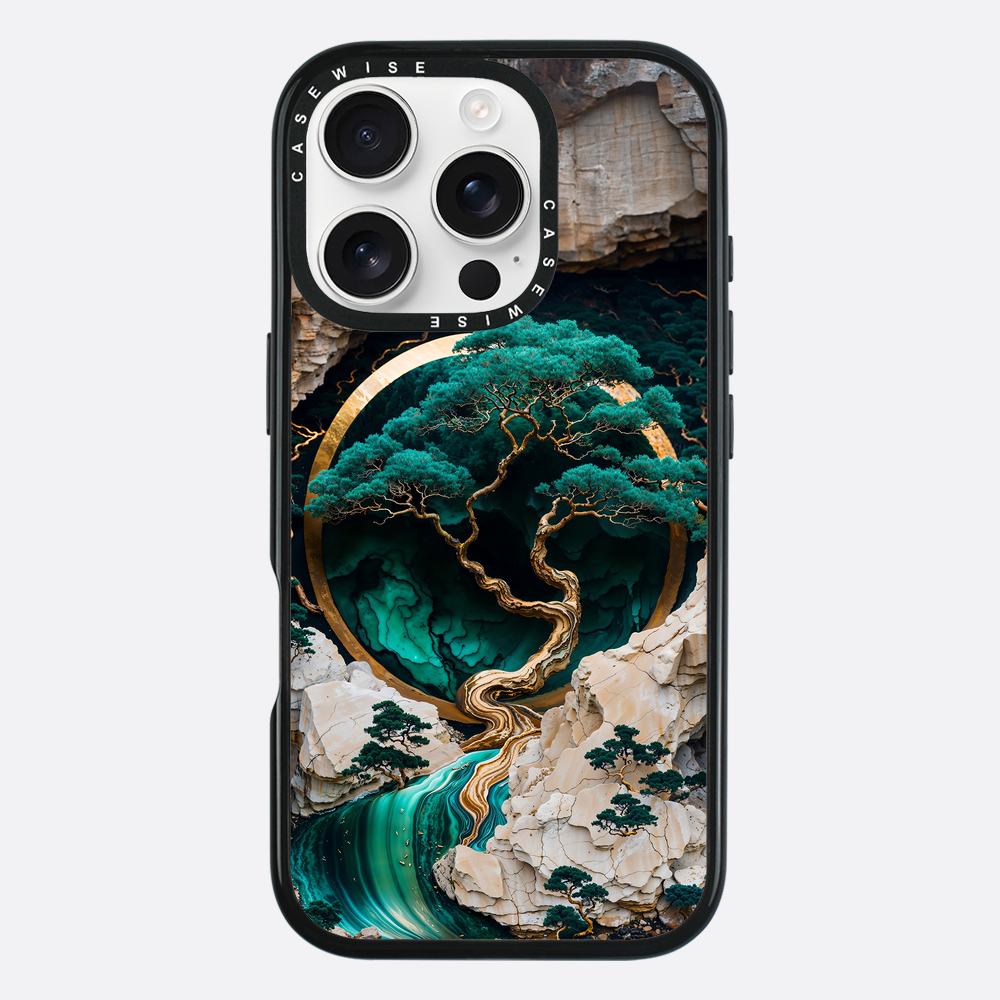 Mountain Tree Kintsugi Art - Etui