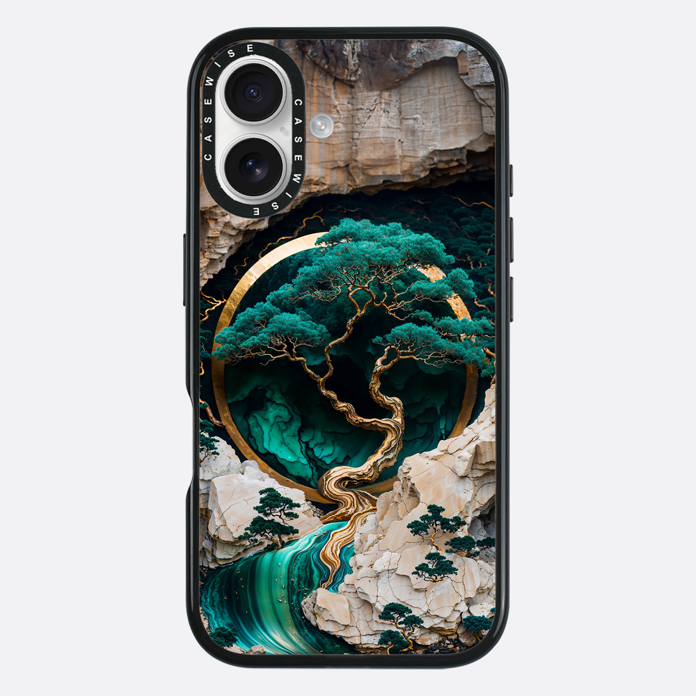 Mountain Tree Kintsugi Art - Etui