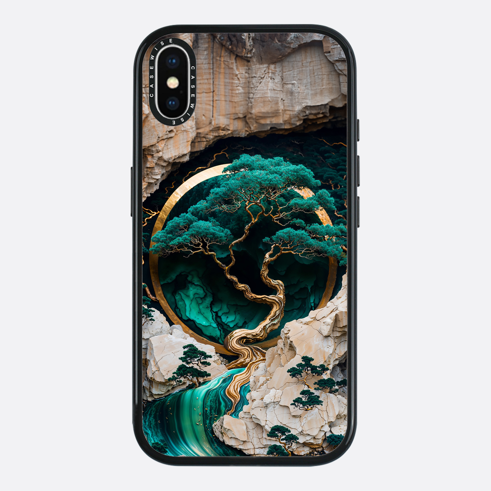 Mountain Tree Kintsugi Art - Etui
