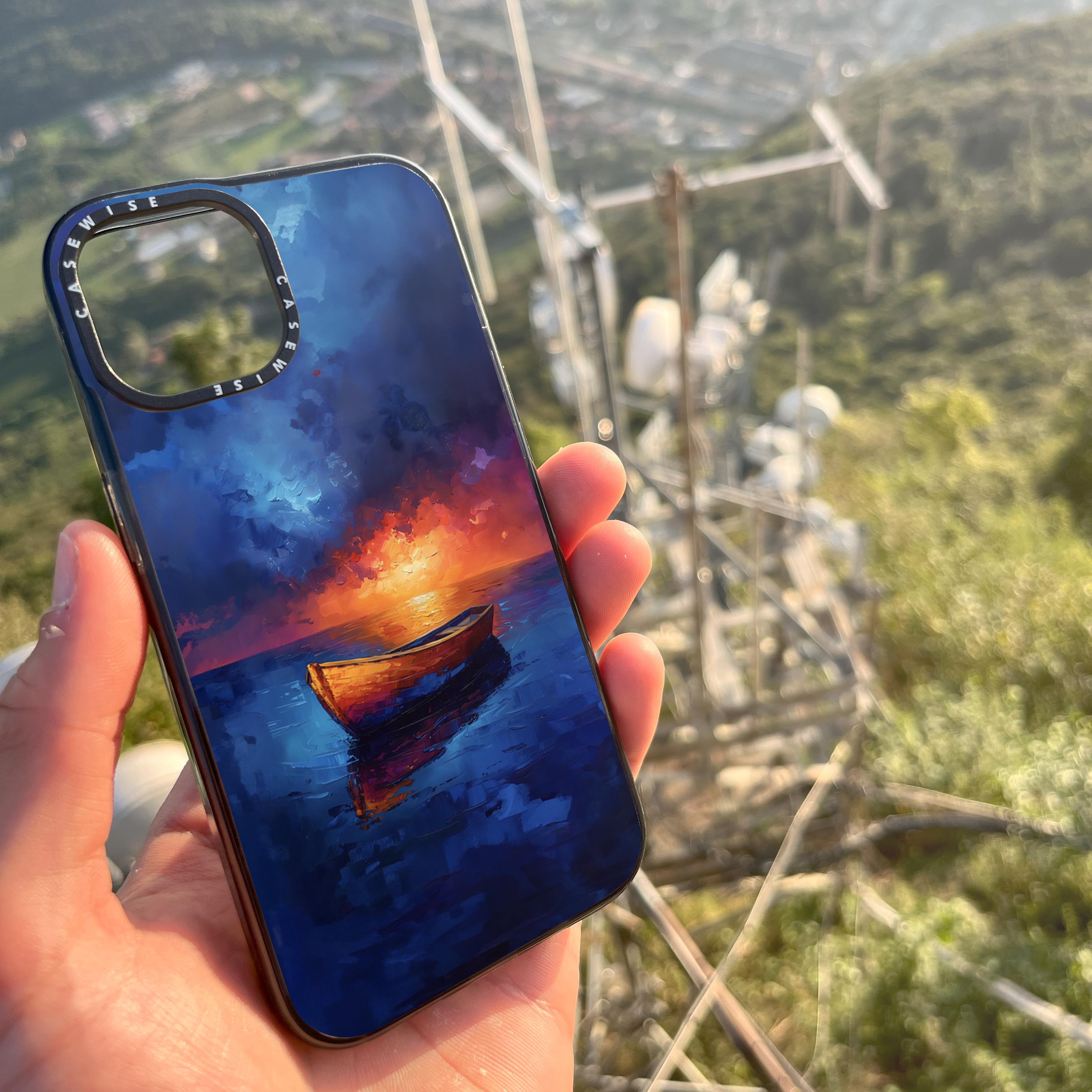 Lonely Boat Ocean - Etui