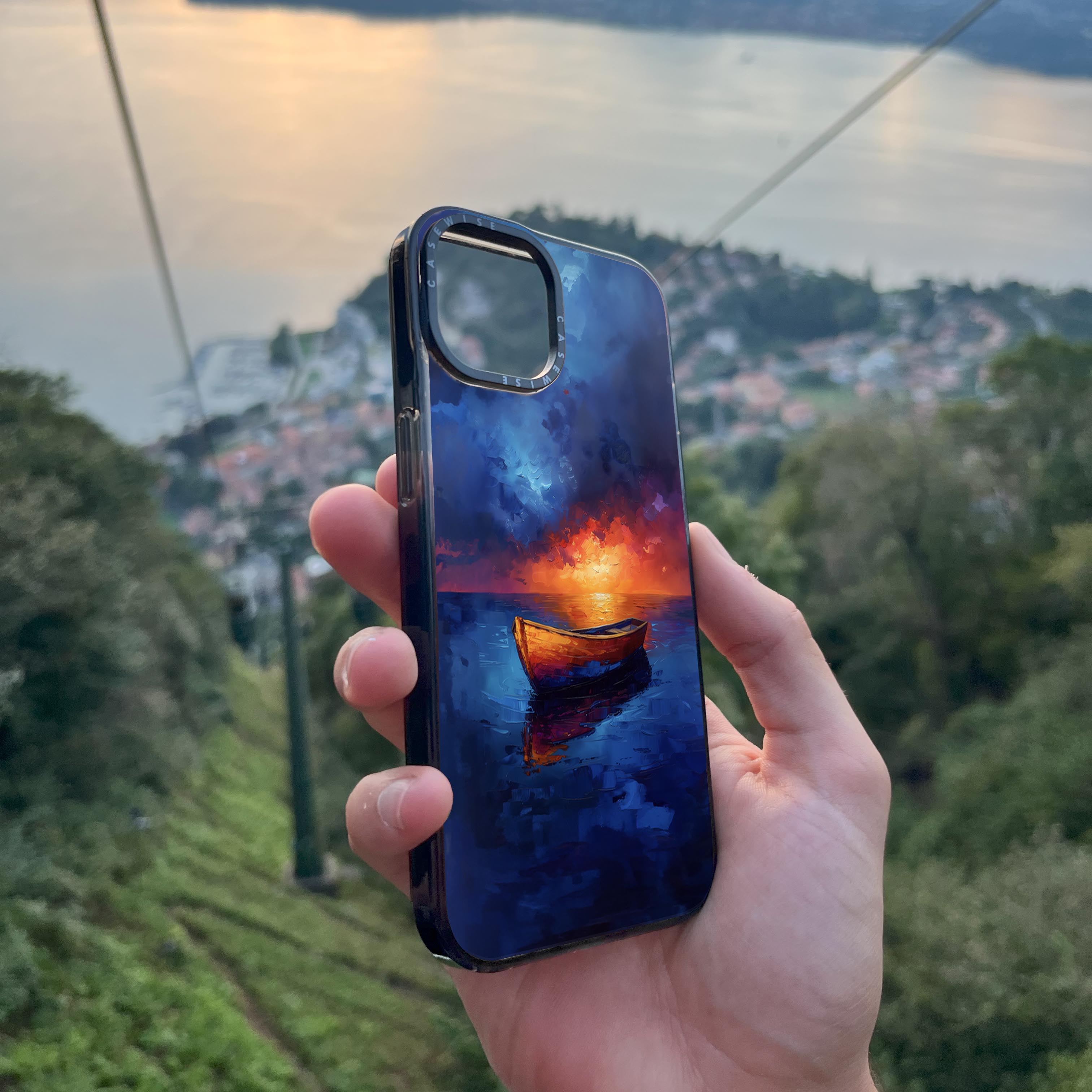 Lonely Boat Ocean - Etui