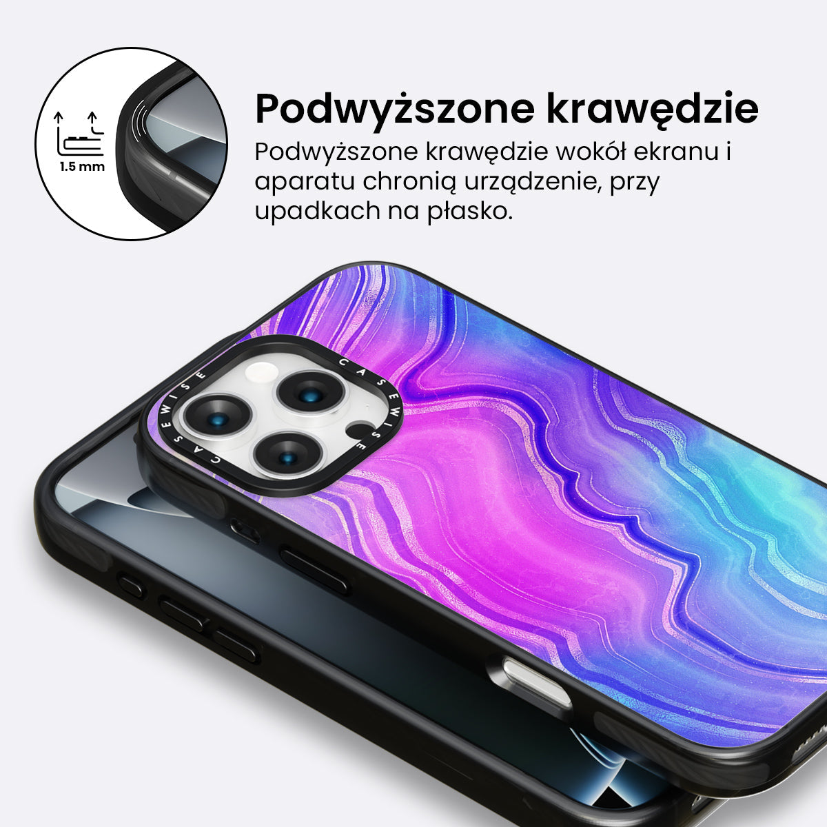Neon Agate Texture 09 - Etui