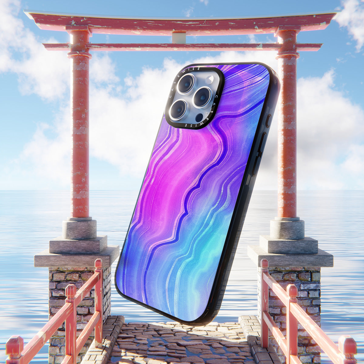 Neon Agate Texture 09 - Etui