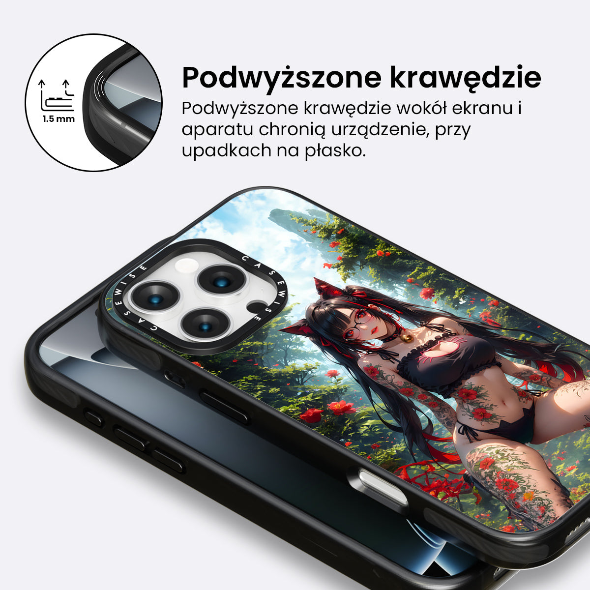 Tropical Roses Girl - Etui