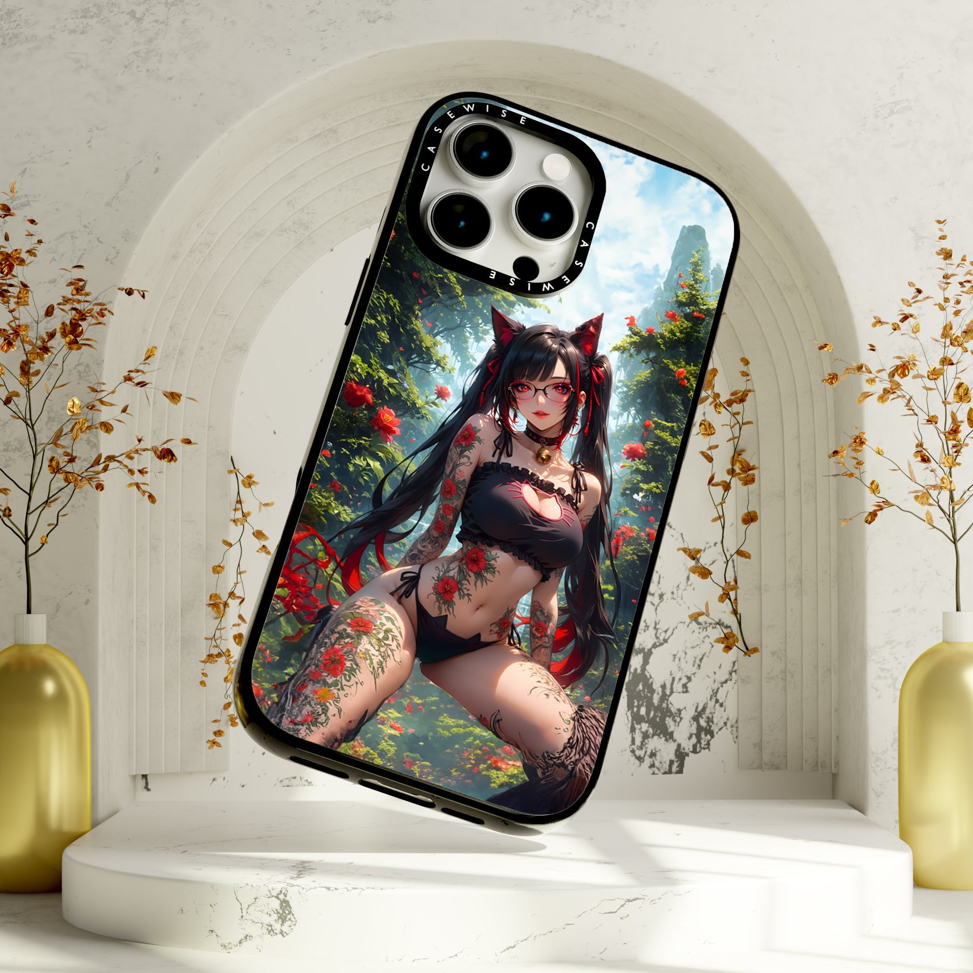 Tropical Roses Girl - Etui