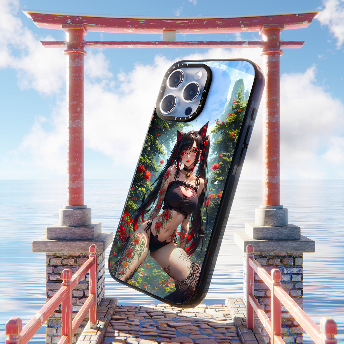 Tropical Roses Girl - Etui