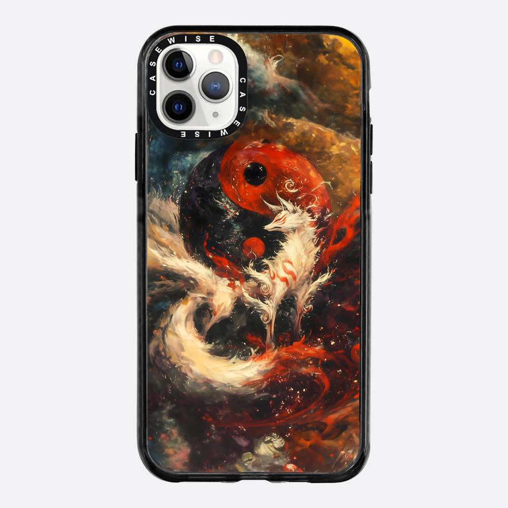 Red Kitsune Yin and Yang - Etui