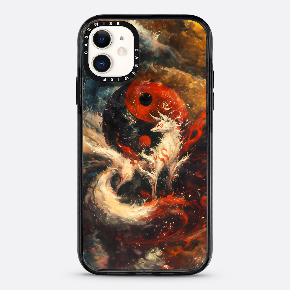 Red Kitsune Yin and Yang - Etui