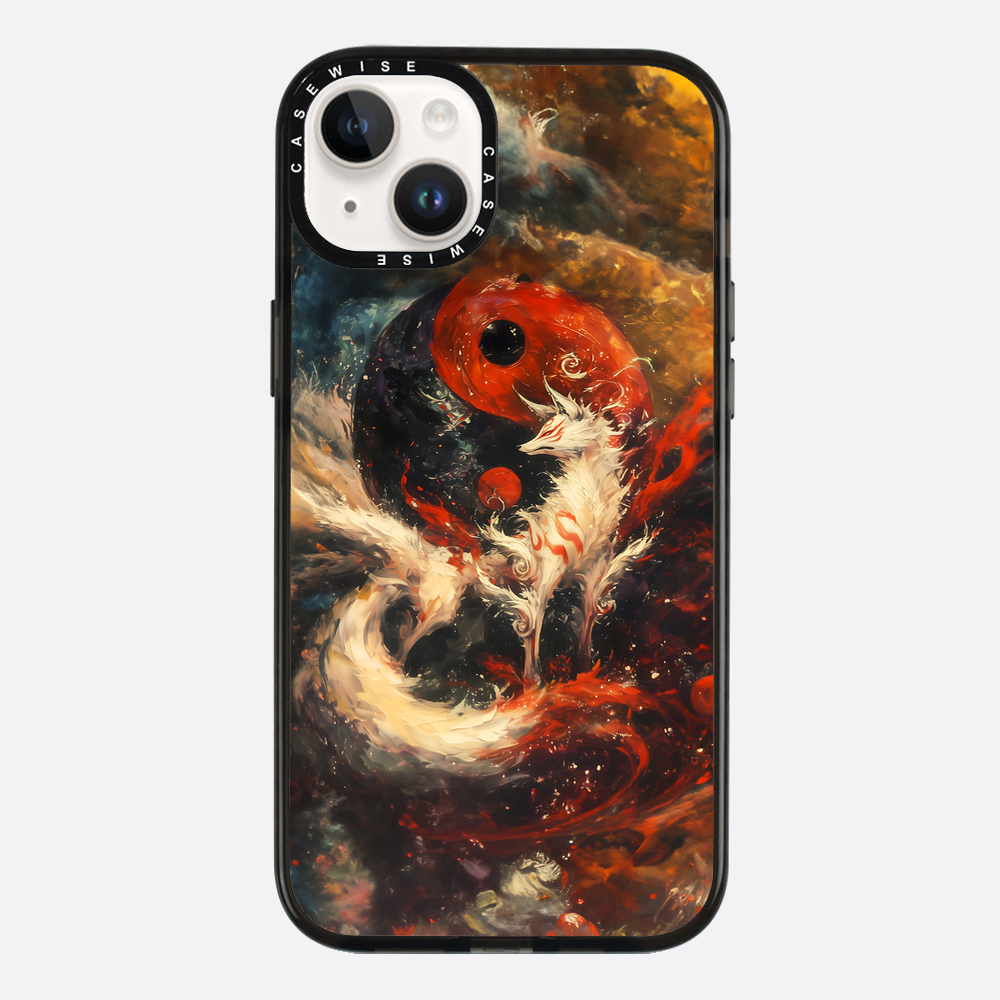 Red Kitsune Yin and Yang - Etui