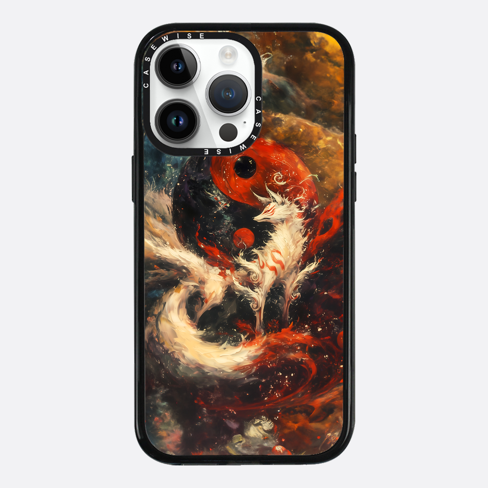 Red Kitsune Yin and Yang - Etui
