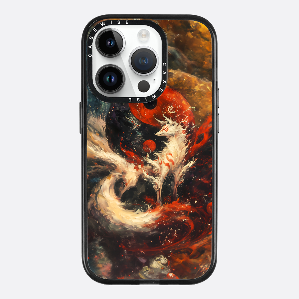 Red Kitsune Yin and Yang - Etui