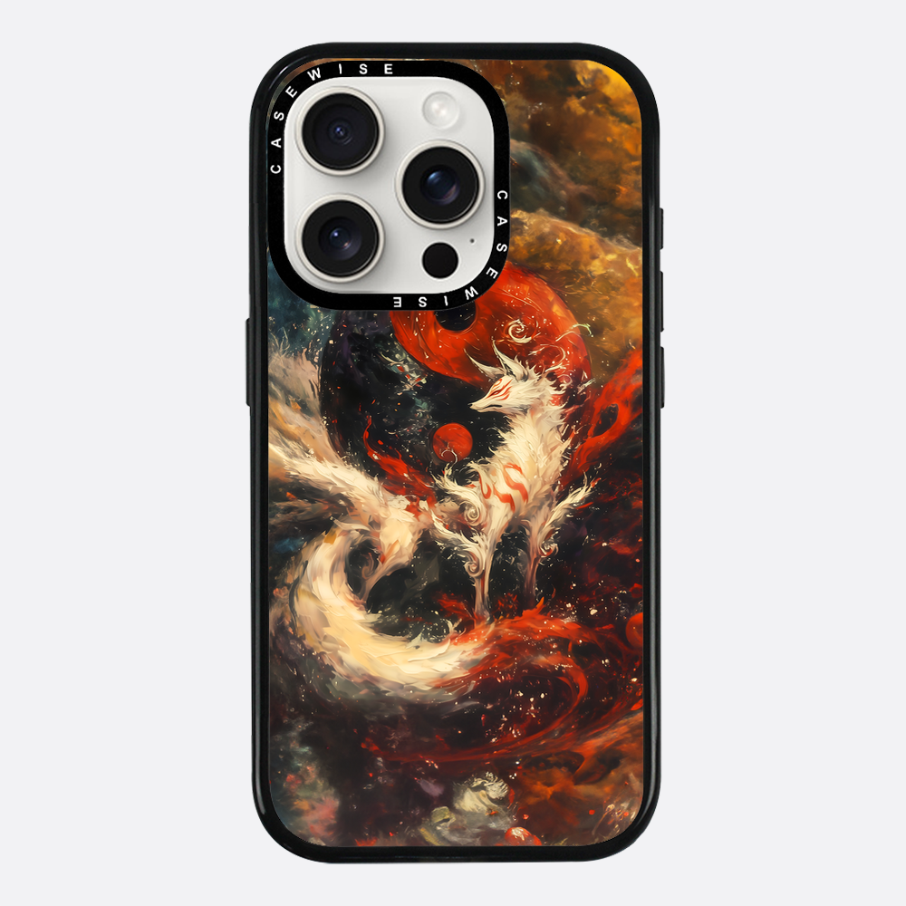 Red Kitsune Yin and Yang - Etui