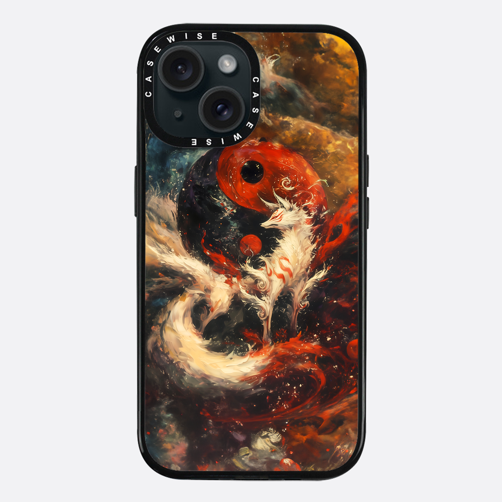 Red Kitsune Yin and Yang - Etui