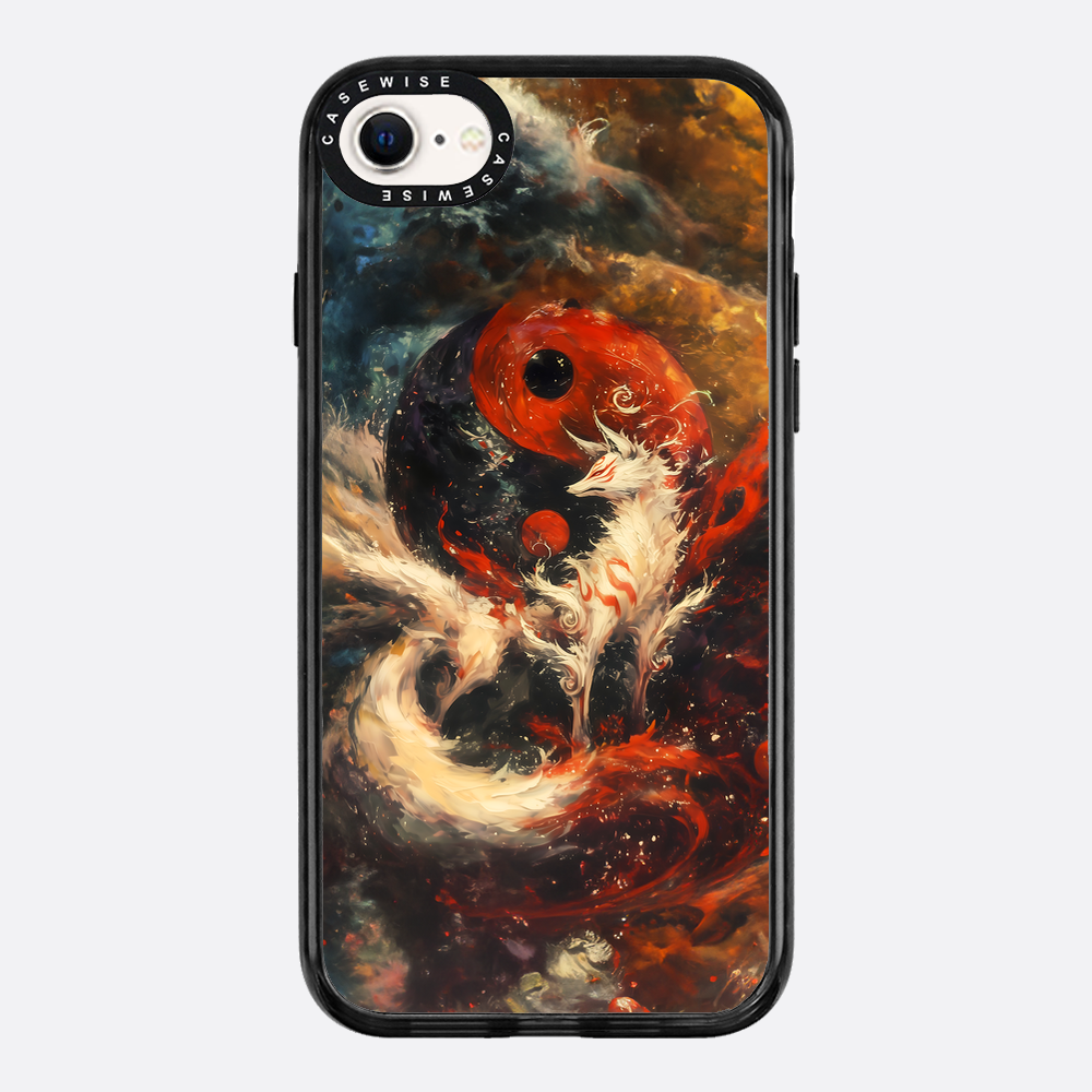 Red Kitsune Yin and Yang - Etui
