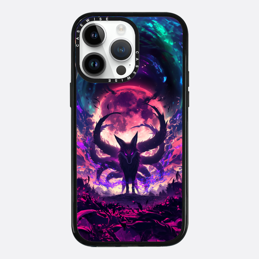 Purple Galaxy Kitsune - Etui