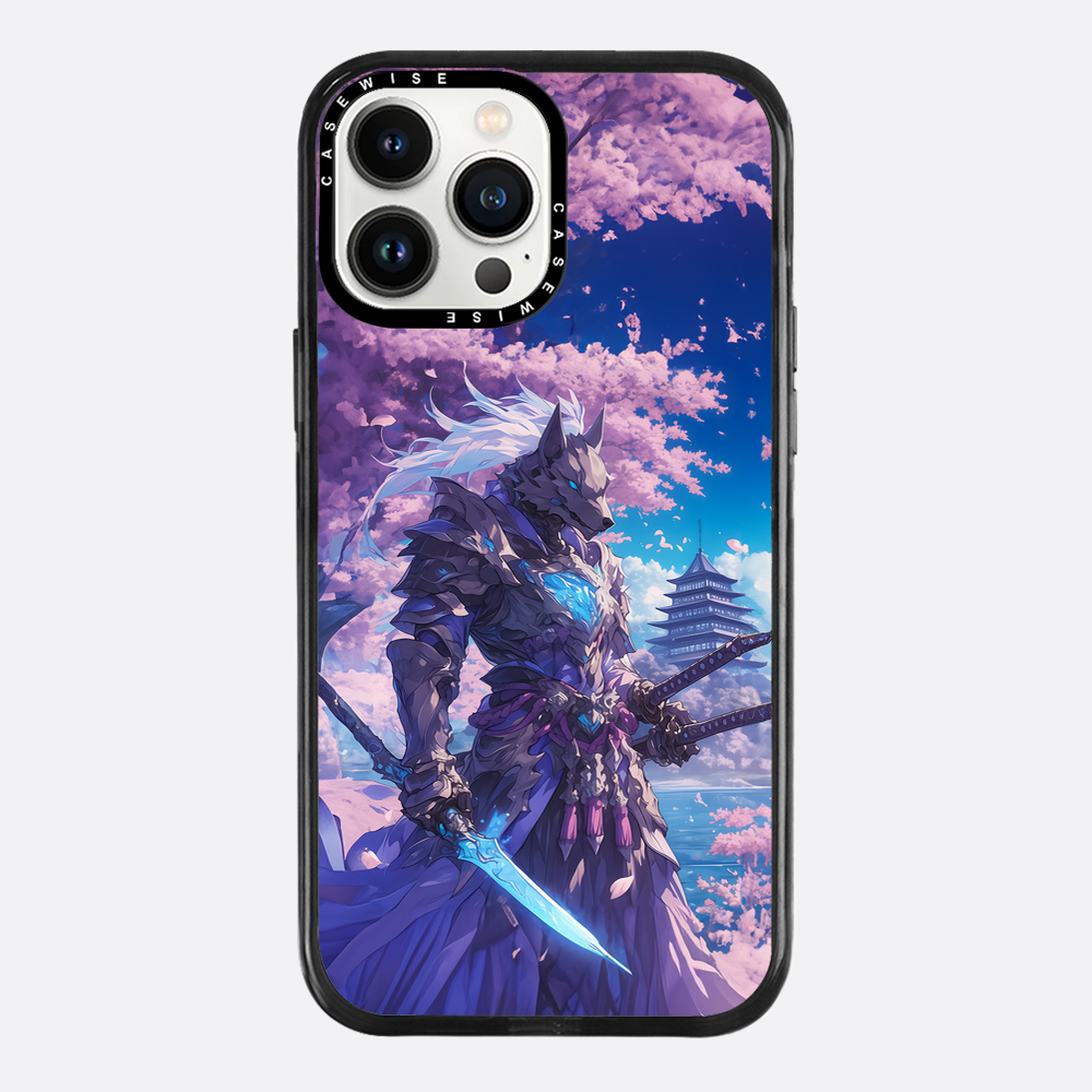 Cherry Blossom Wolf Samurai - Etui