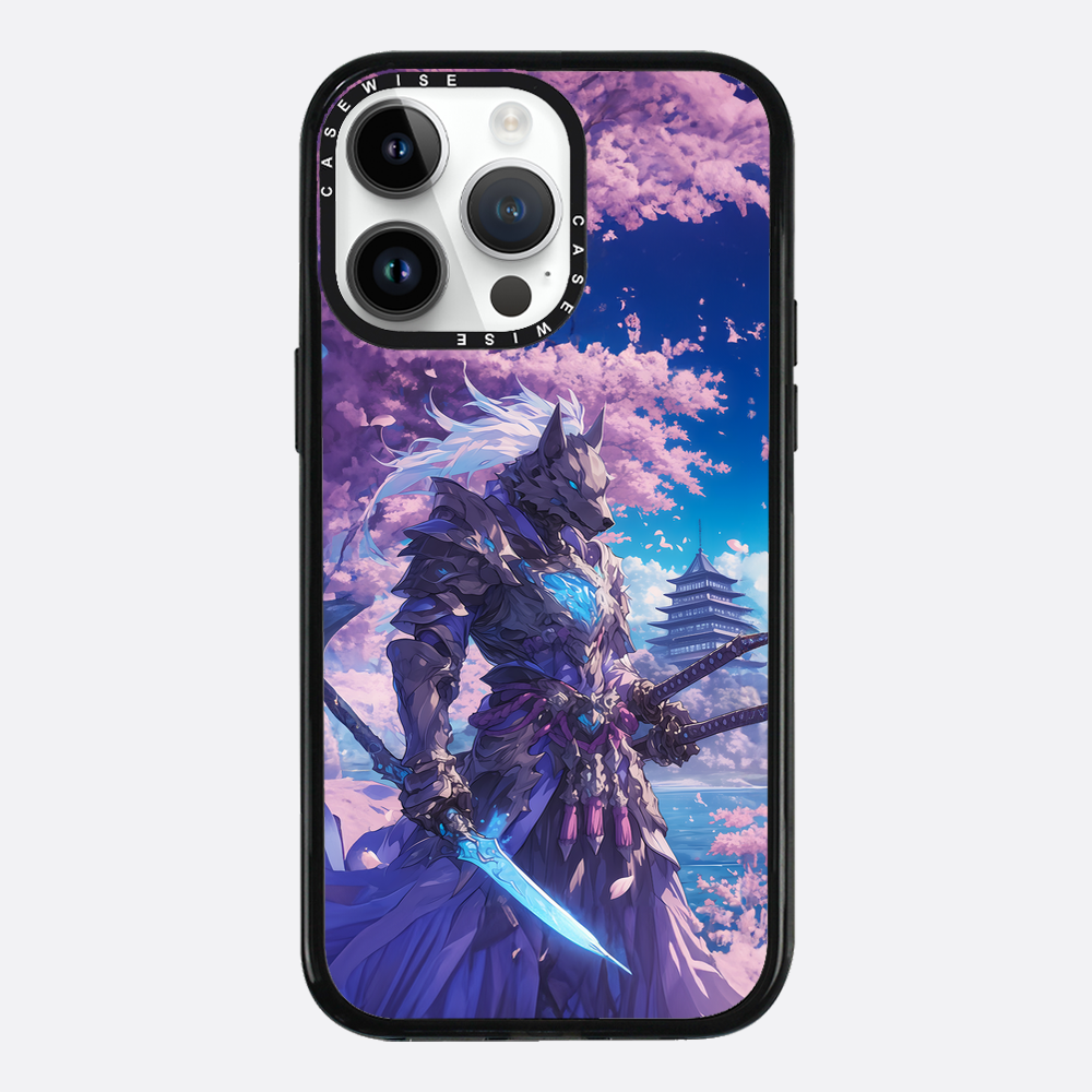 Cherry Blossom Wolf Samurai - Etui